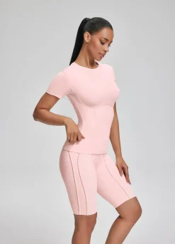 Alltags-T-Shirt mit Contour-Nähten