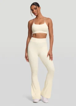 Ausgestellte Leggings mit hoher Taille