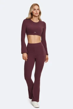 Ausgestellte Leggings mit hoher Taille