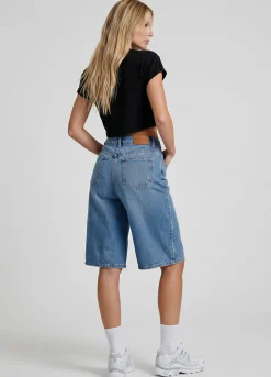 Baggy Denim-Bermudashorts