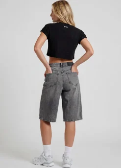 Baggy Denim-Bermudashorts