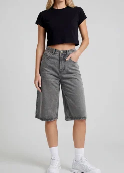 Baggy Denim-Bermudashorts