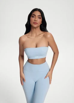 Bandeau-Top mit Rückenverschluss