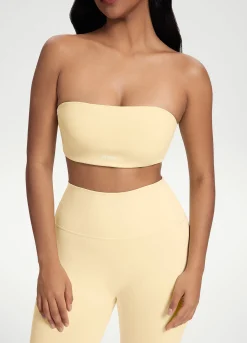 Bandeau-Top mit Rückenverschluss