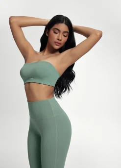 Bandeau-Top mit Rückenverschluss