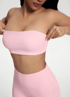 Bandeau-Top mit Rückenverschluss
