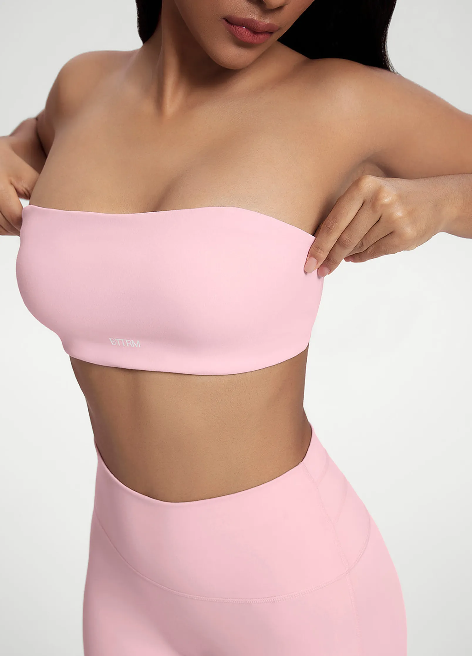Bandeau-Top mit Rückenverschluss