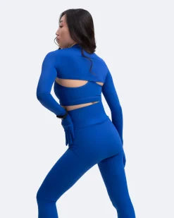 Bauchfreies Top mit Handschuhärmeln
