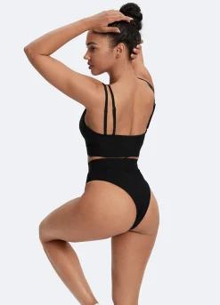 Baumwoll-Bralette mit Doppelträger