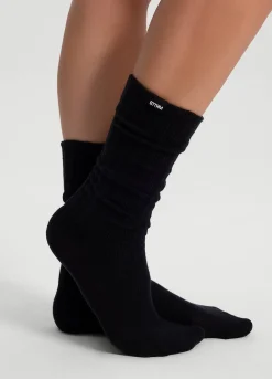 Baumwollsocken im Slouch-Look