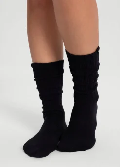 Baumwollsocken im Slouch-Look