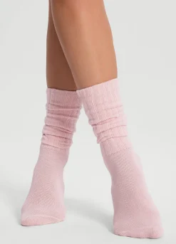 Baumwollsocken im Slouch-Look