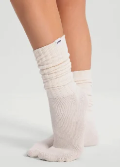 Baumwollsocken im Slouch-Look