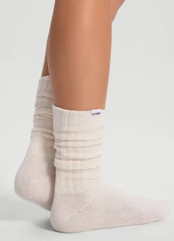 Baumwollsocken im Slouch-Look