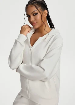 Übergroßer Zip-Up-Hoodie