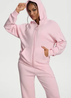 Übergroßer Zip-Up-Hoodie