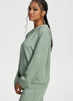 Übergroßer Zip-Up-Hoodie
