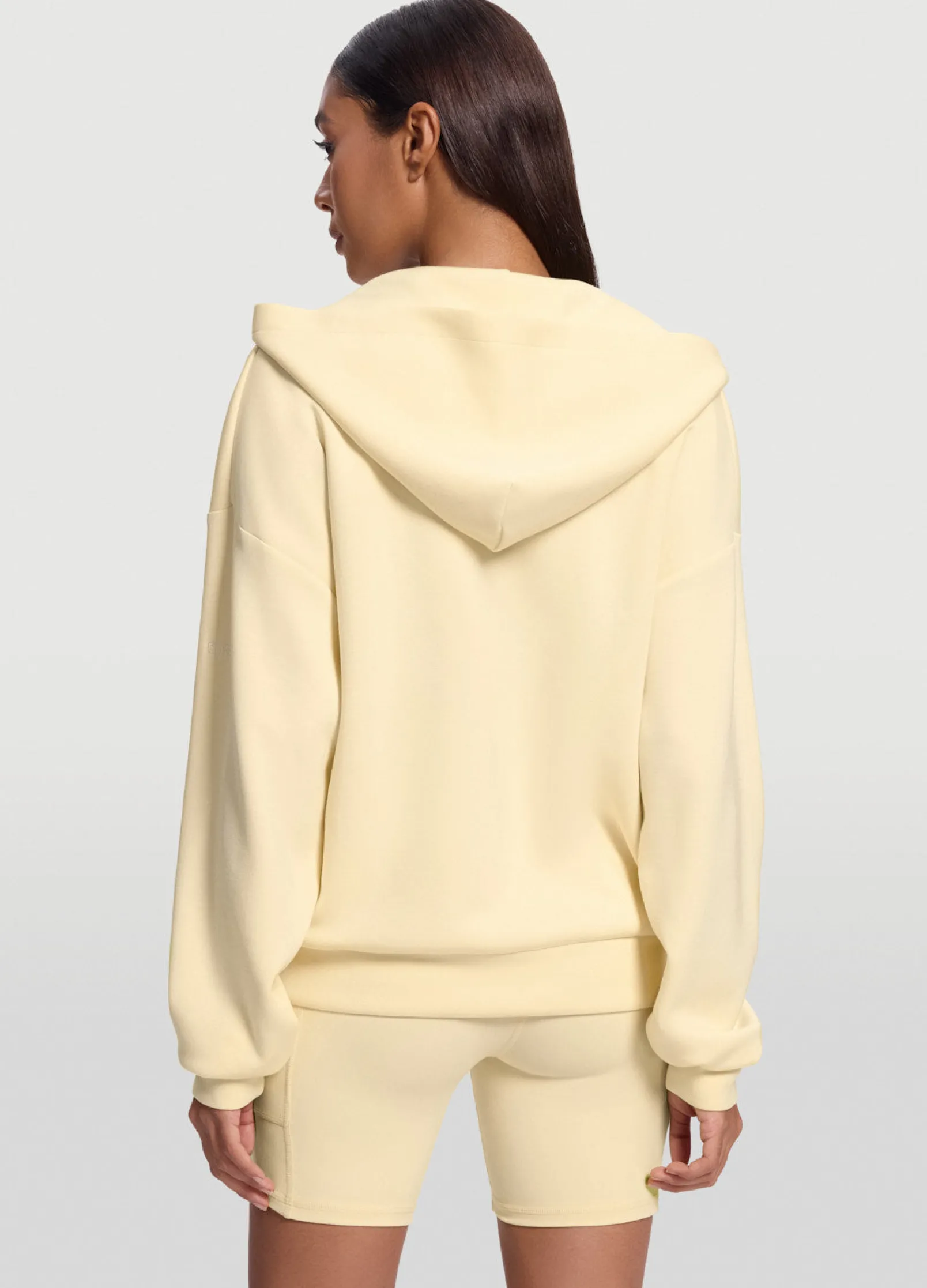 Übergroßer Zip-Up-Hoodie
