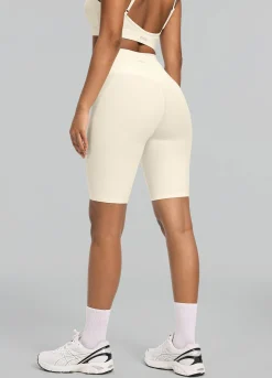 Biker-Shorts mit hohem Bund