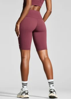 Biker-Shorts mit hohem Bund