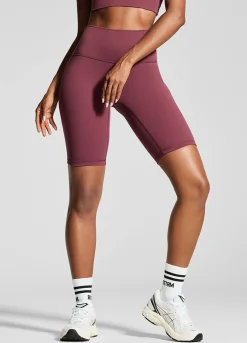 Biker-Shorts mit hohem Bund