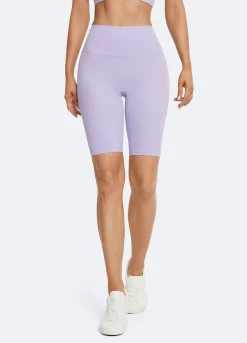 Biker-Shorts mit hohem Bund