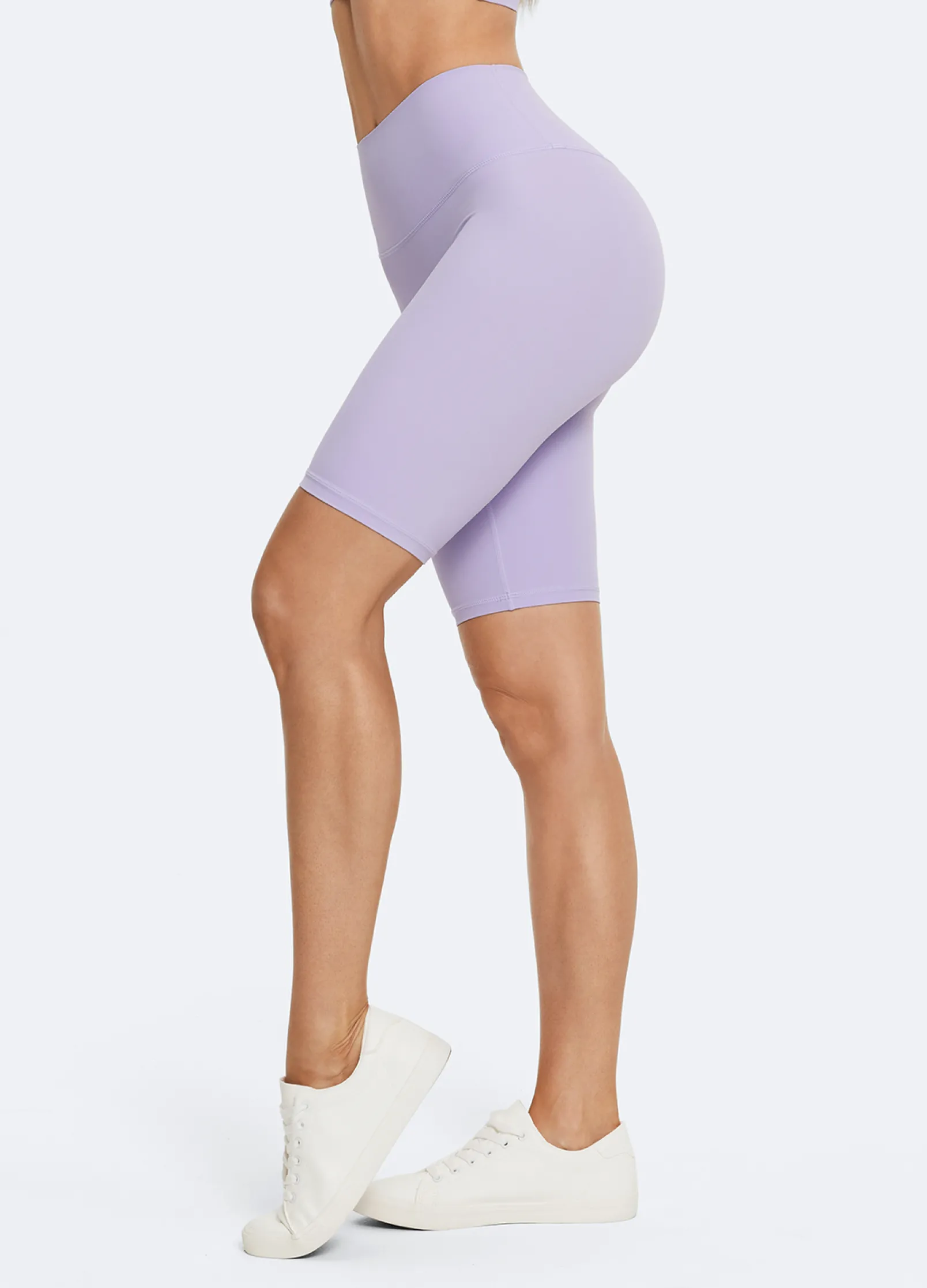 Biker-Shorts mit hohem Bund