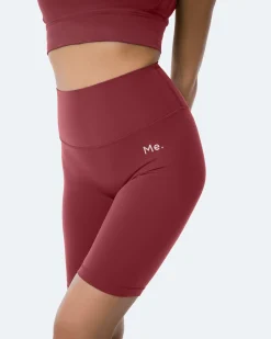 Biker-Shorts mit hohem Bund