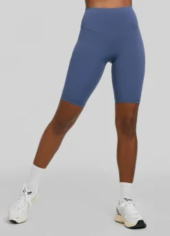 Biker-Shorts mit hohem Bund