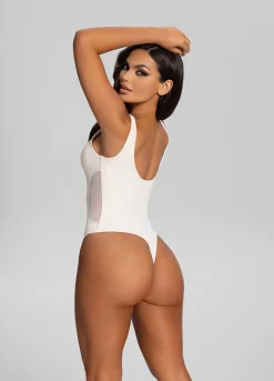 Body mit Mesh-Einsätzen