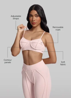 Bralette mit Kontur-Nähten