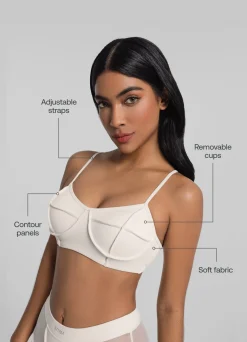 Bralette mit Kontur-Nähten