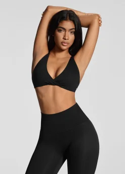 Bralette mit V-Ausschnitt und Criss-Cross-Rücken