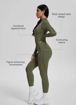 Catsuit mit geschlossenem Rücken