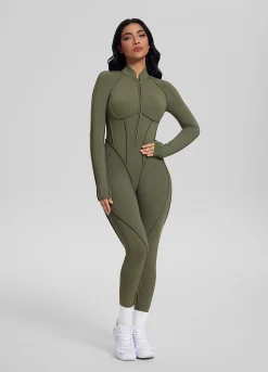 Catsuit mit geschlossenem Rücken