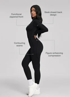 Catsuit mit geschlossenem Rücken