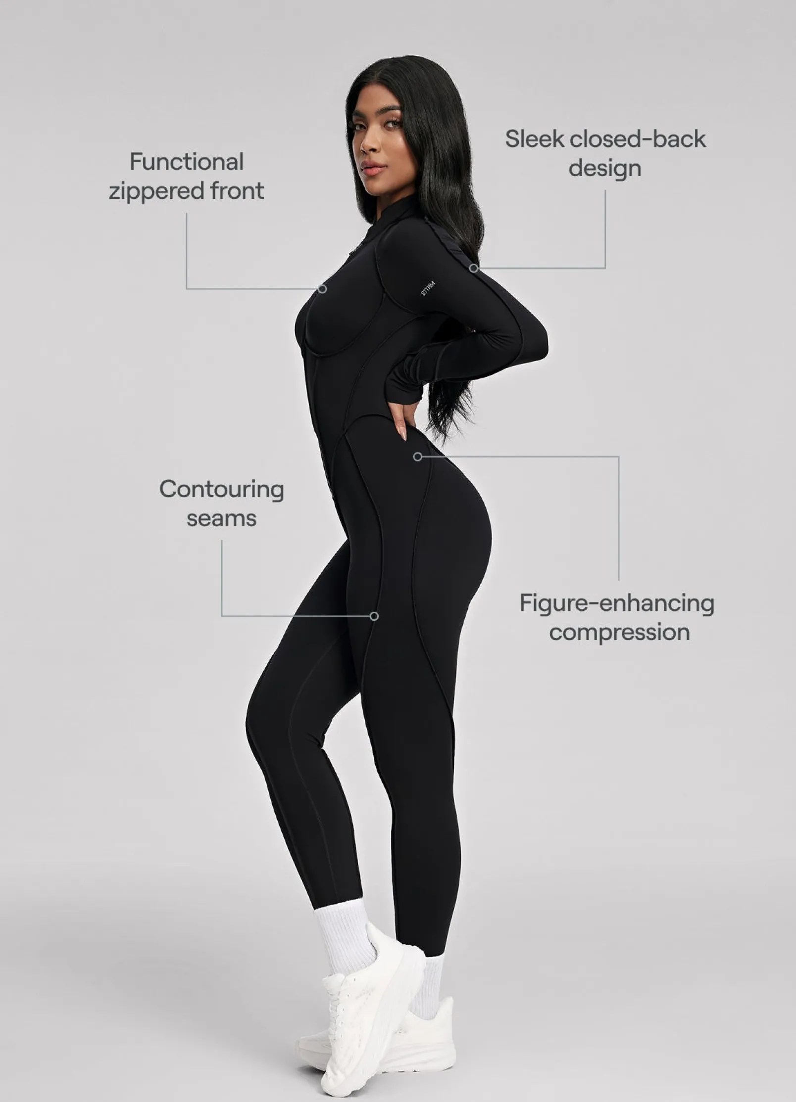 Catsuit mit geschlossenem Rücken