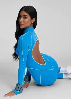 Catsuit mit Konturnähten