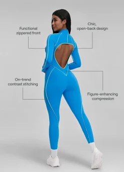 Catsuit mit Konturnähten