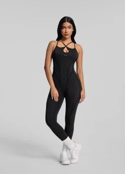 Catsuit mit Rückenträgern