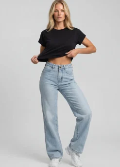 Contouring High Waist Wide Leg Jeans