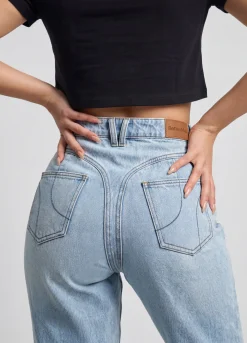 Contouring High Waist Wide Leg Jeans