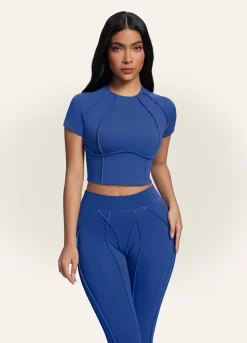 Contour Stitch Crop Top