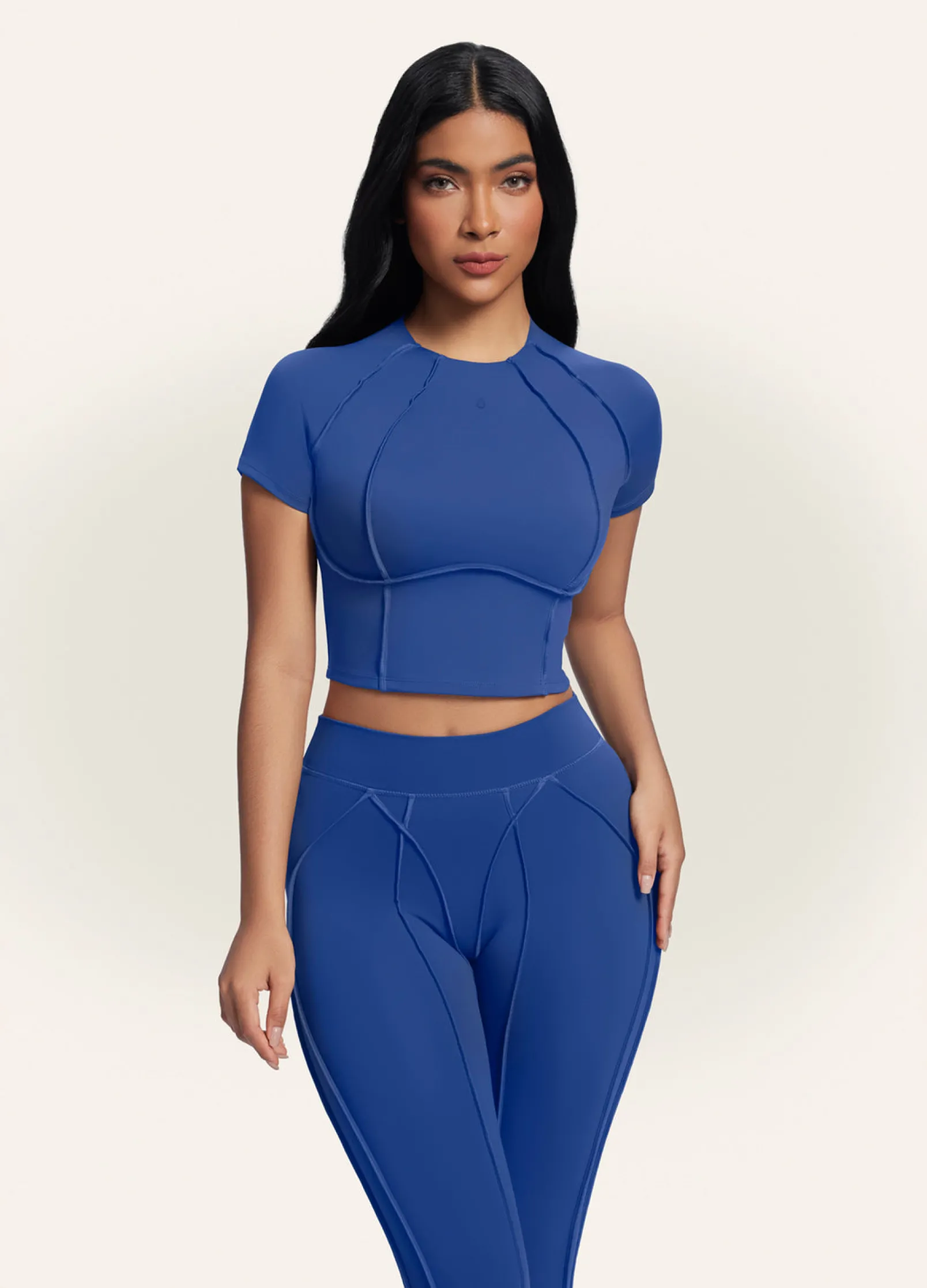 Contour Stitch Crop Top