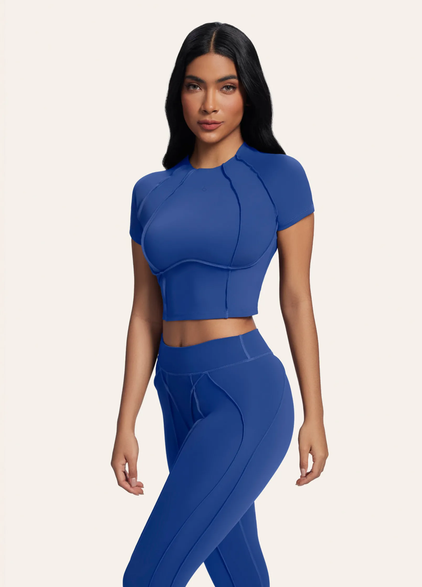 Contour Stitch Crop Top