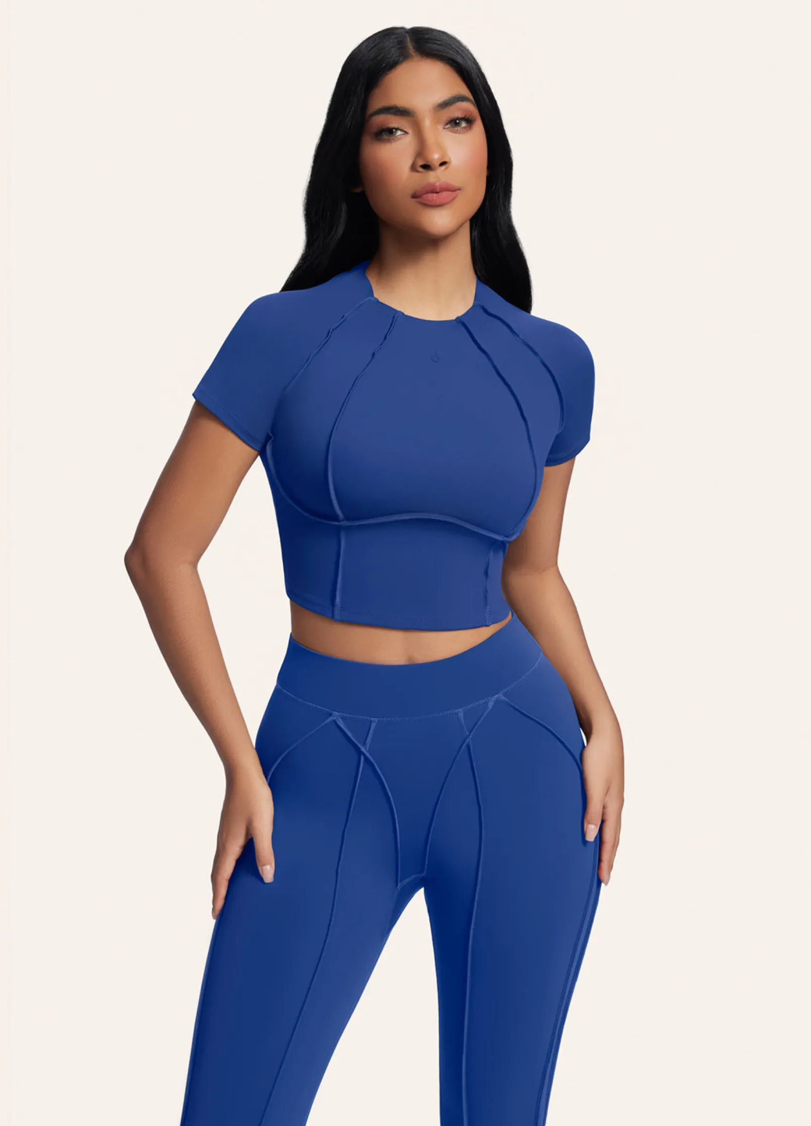 Contour Stitch Crop Top