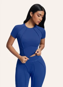Contour Stitch Crop Top