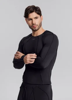 Contour Stitch Langarm-Top
