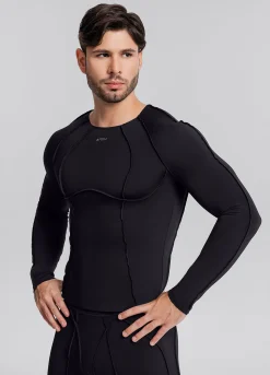 Contour Stitch Langarm-Top