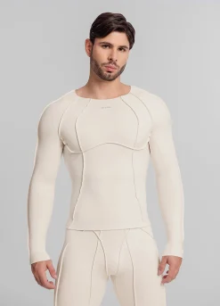 Contour Stitch Langarm-Top